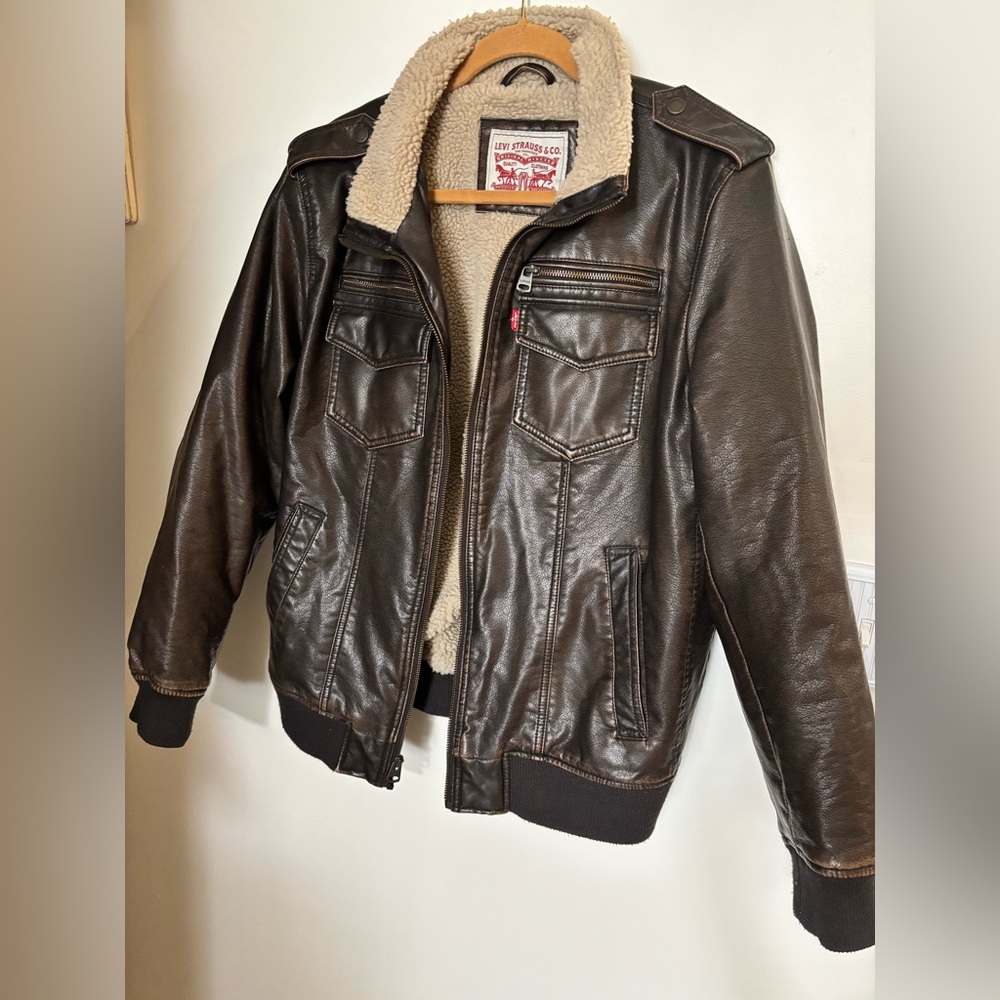 Levi's Men's Dark Brown Bomber Jacket